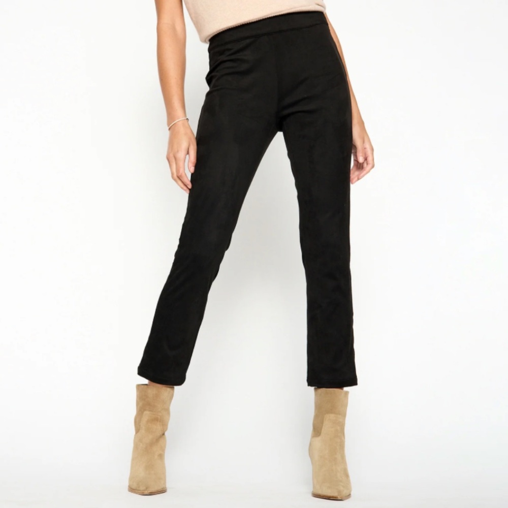 Brochu Walker Juniper Vegan Suede Cropped Pants, Size Small